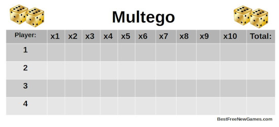 Multego 10 Score Sheet