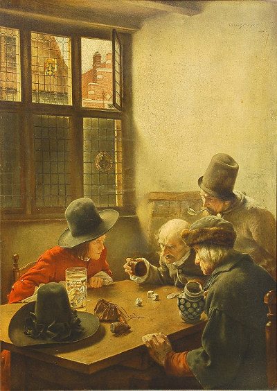 Dice Players by Claus Meyer, 1856-1919