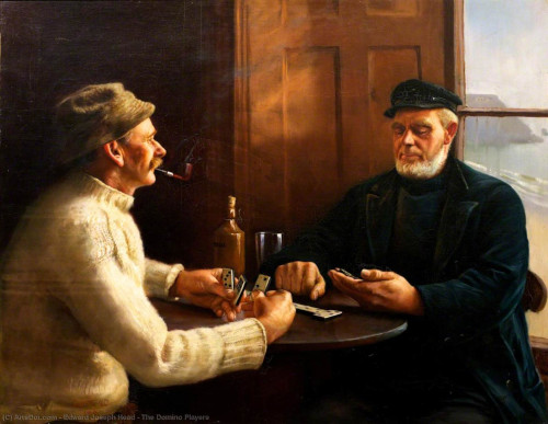 Dominoes Players by Edward Joseph Head Dominoes Players by Edward Joseph Head