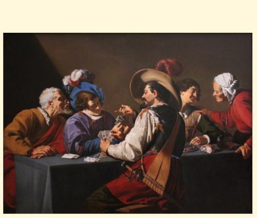 Kaartspelers by Theodoor Rombouts