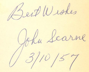 John Scarne Autograph